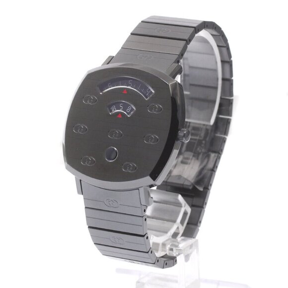 GUCCI Grip watch 157.3/YA157429 Date black Dial Quartz Men's Watch_875819 - Picture 1 of 12